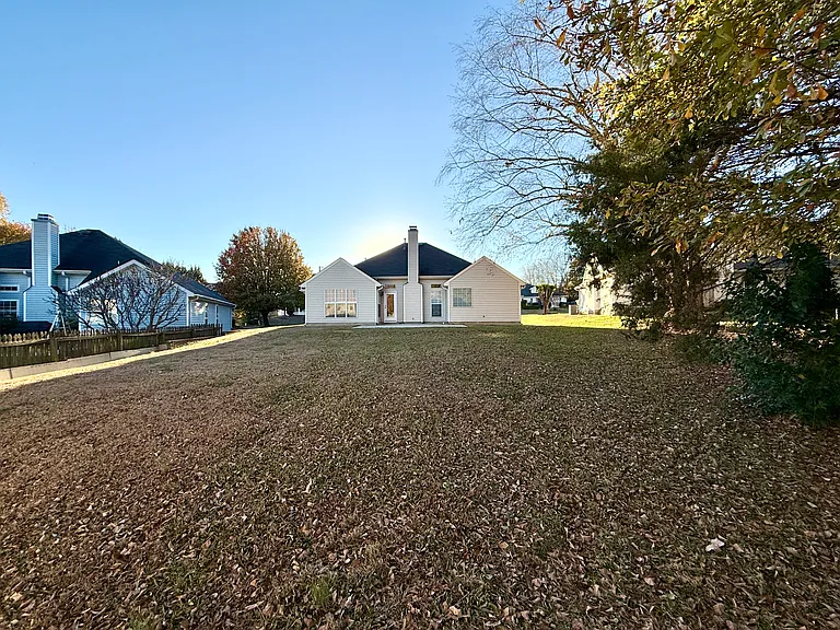 Good size back yard