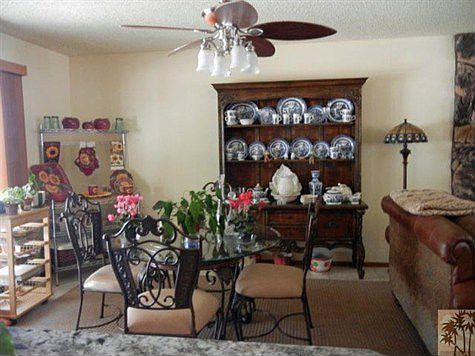 Dining Area offers sliding glass door to back patio.