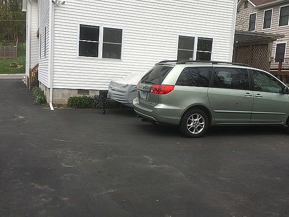 View from garage entrance