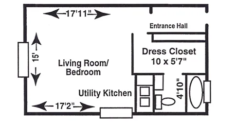 Floor plan Studio