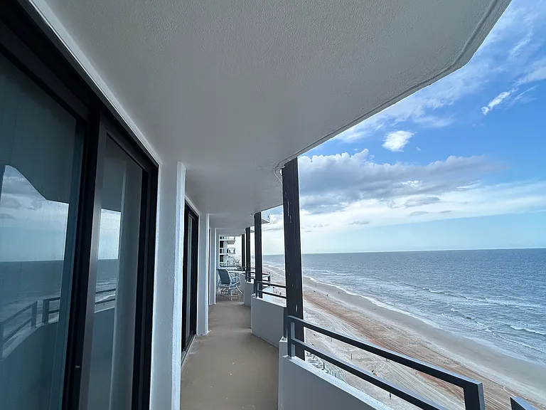 Long wrap-around balcony