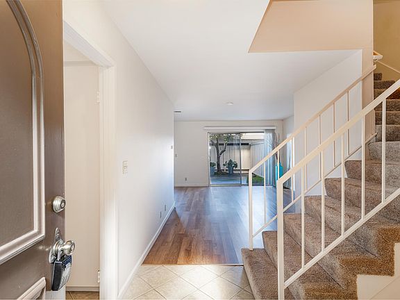 Front door into entry way