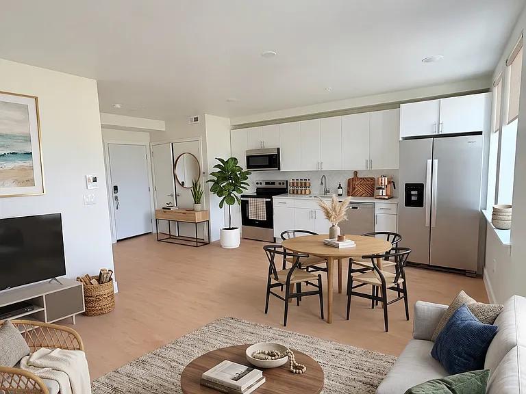 Virtually staged to help show possible furniture layout and use of space.
