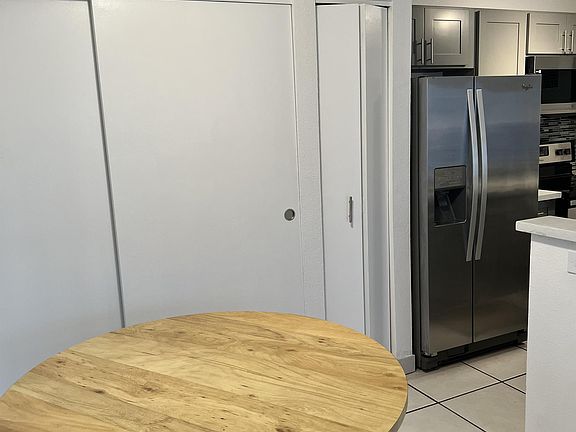 Kitchen table and pantry