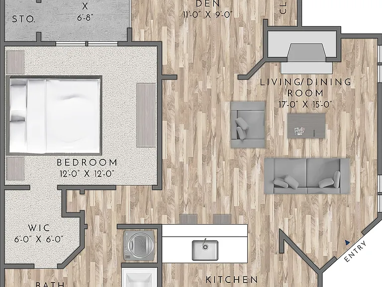 A5 1 bed with Den 830 sqft A5 1 bed with Den 830 sqft