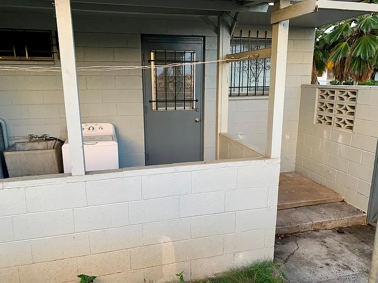 Back door porch to bedroom