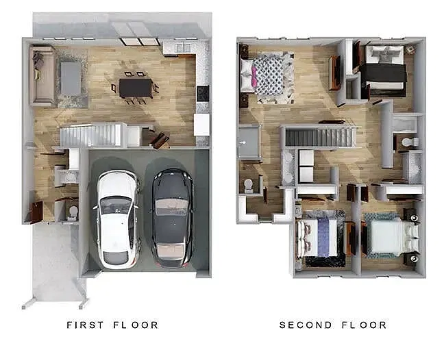 Floor plan 4x2 - Ash