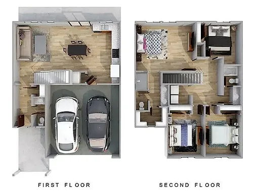Floor plan 4x2 - Ash