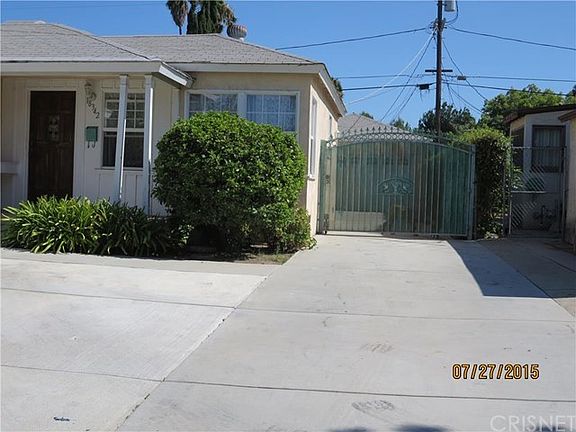 Gated RV parking area from front