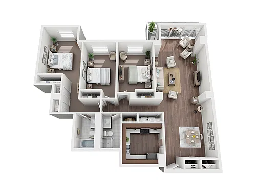 Floor plan 3 Bed 2 Bath