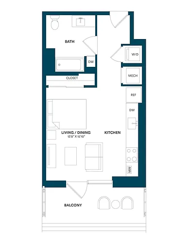 Floor plan Studio-C 02 12