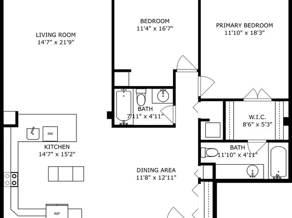 445 N Park Blvd APT 2B, Glen Ellyn, IL 60137