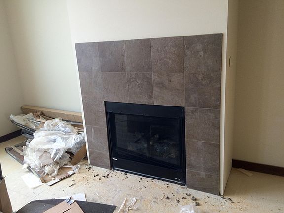 Tiled Fireplace