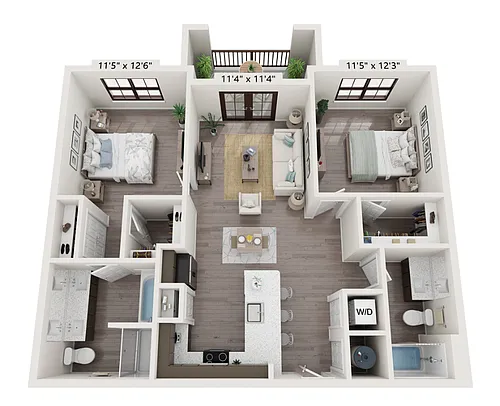 Floor plan B2A