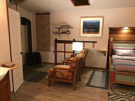 Sitting area and propane heating stove