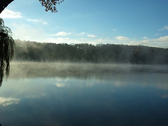 Sunrise across the lake