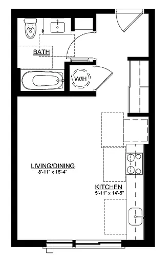 Floor plan Studio Type C