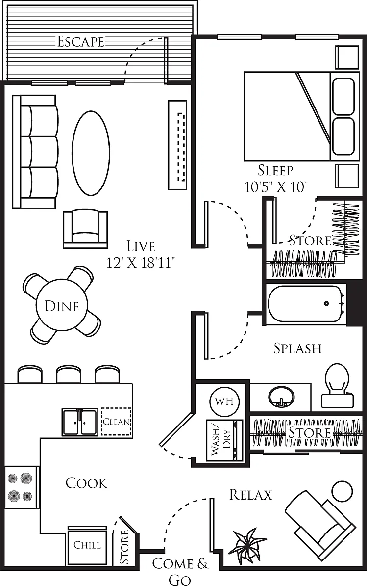 Floor plan A22 with Study