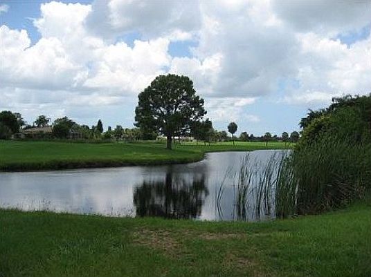 Lake rear right of property