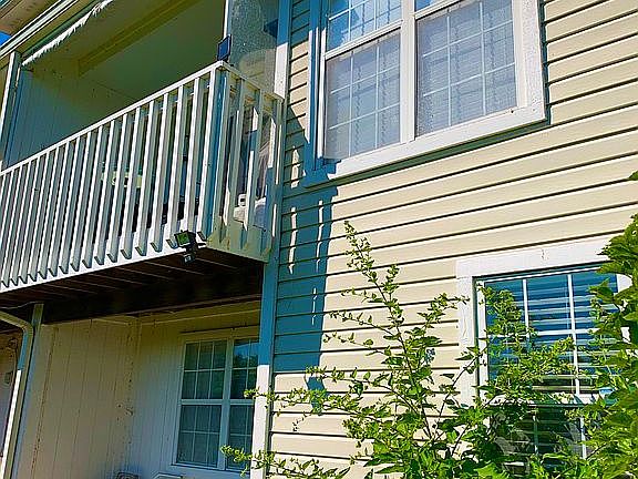 Rear view of townhouse