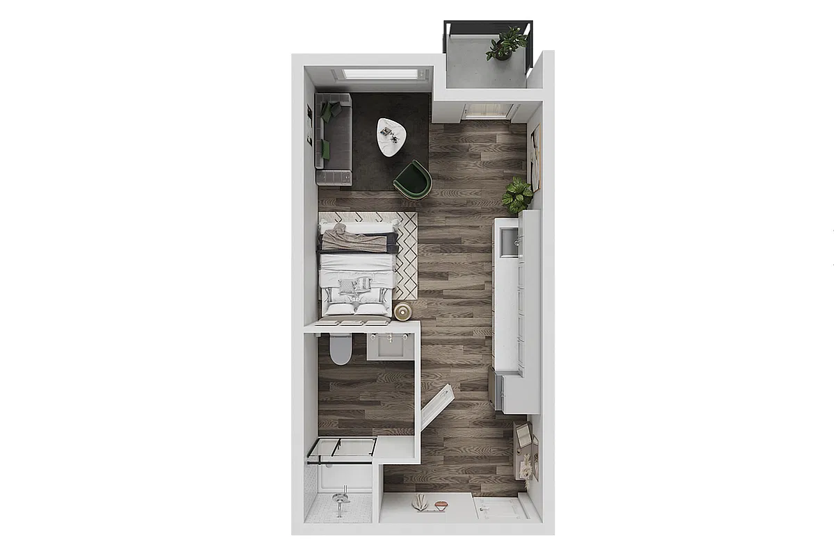 Floor plan Essential Studio - MULTE