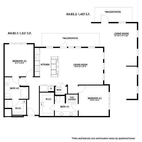 Floor plan AH B3