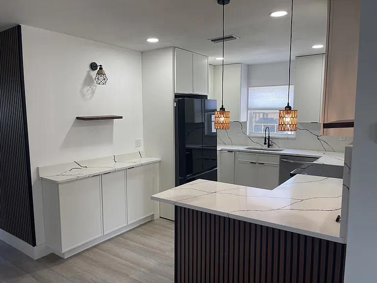 kitchen from the living room