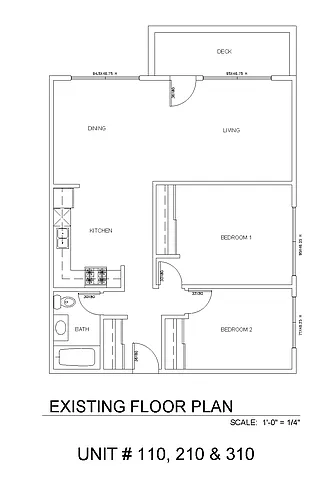 Floor plan 2x1 - 913 sqft