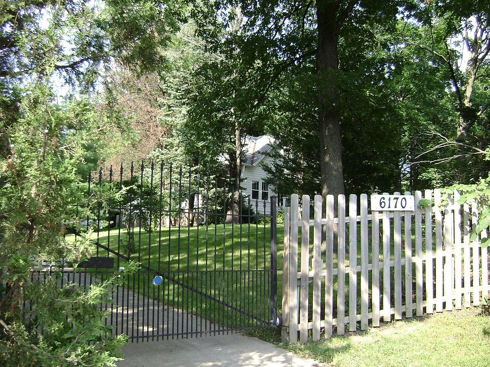 front of gated property