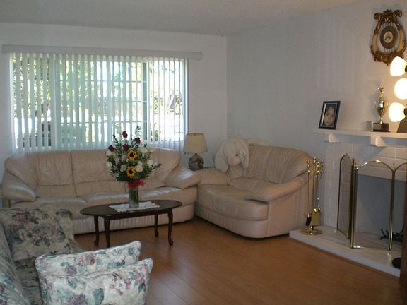 Living room with new wood floor