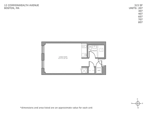 Floor plan Studio
