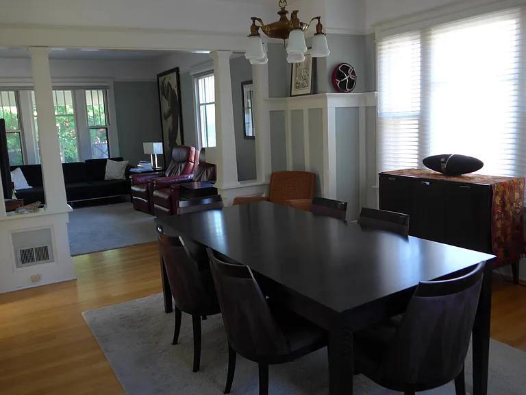 living room, dining room