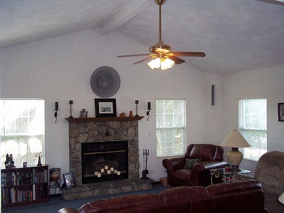 Vaulted living room