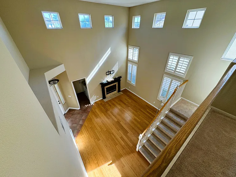 Vaulted ceiling over Great Room