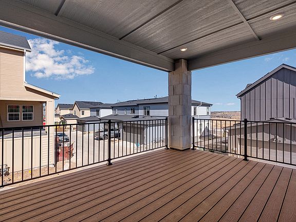 Rear covered patio for indoor outdoor living