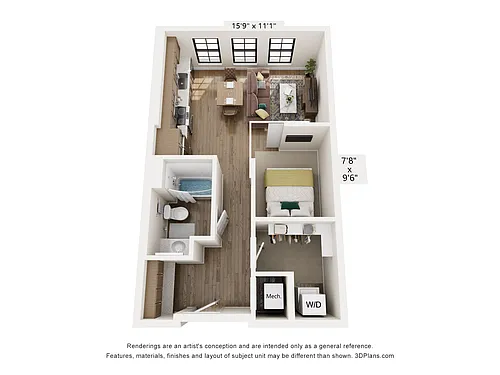 Floor plan The Caddie