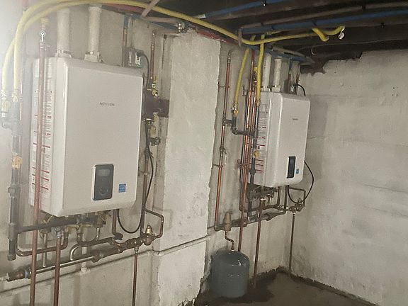 Tankless water heater=more efficient water and heating bill