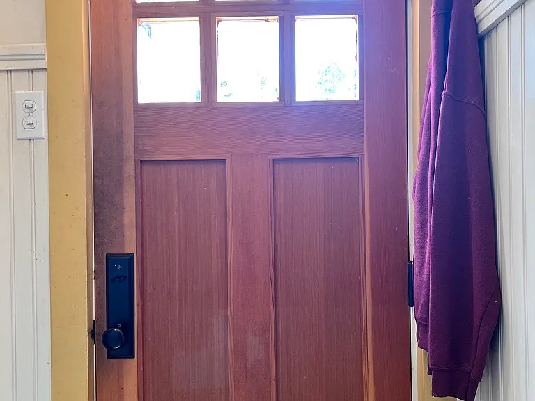 Mudroom and front door