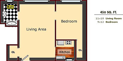 1 Bedroom Standard Apartment