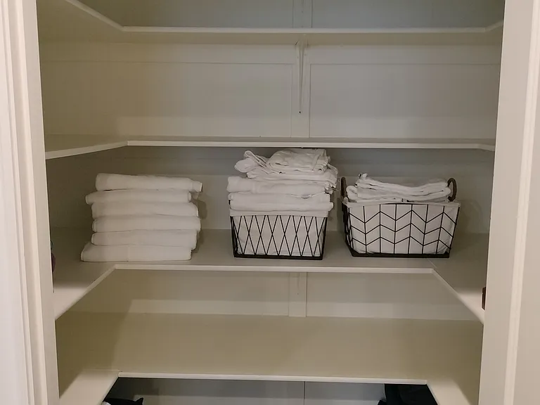 This property offers ample storage closets, perfect for organizing linens, cleaning supplies, and more, ensuring a clutter-free and convenient living space.