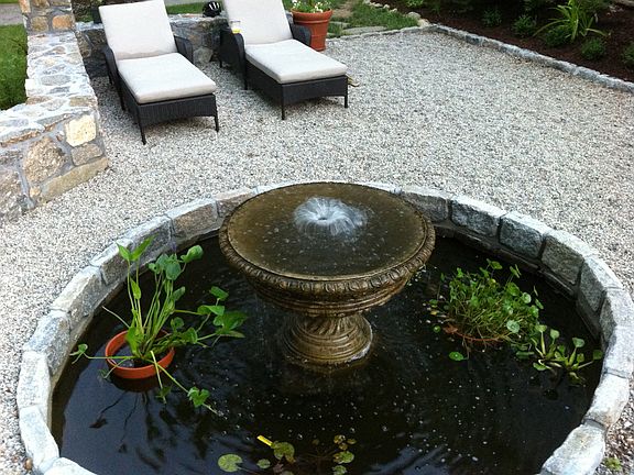 fountain/patio