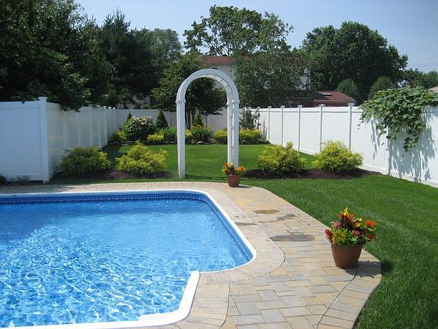 pool and back area