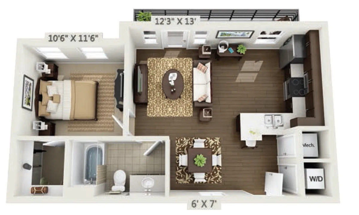 Floor plan 1A5 - Phase 1 Classic