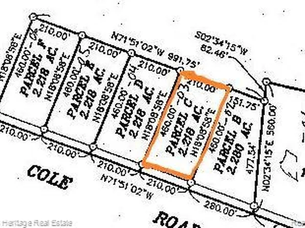 LOT E Cole Rd #C, Bancroft, MI 48414