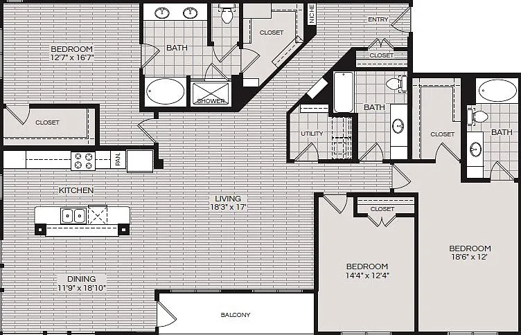 Pearl Residences C3 Floorplan Pearl Residences C3 Floorplan