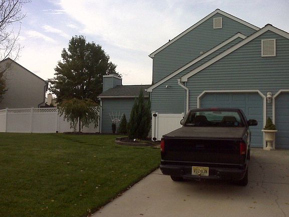 Side of House with 2 Car Garage