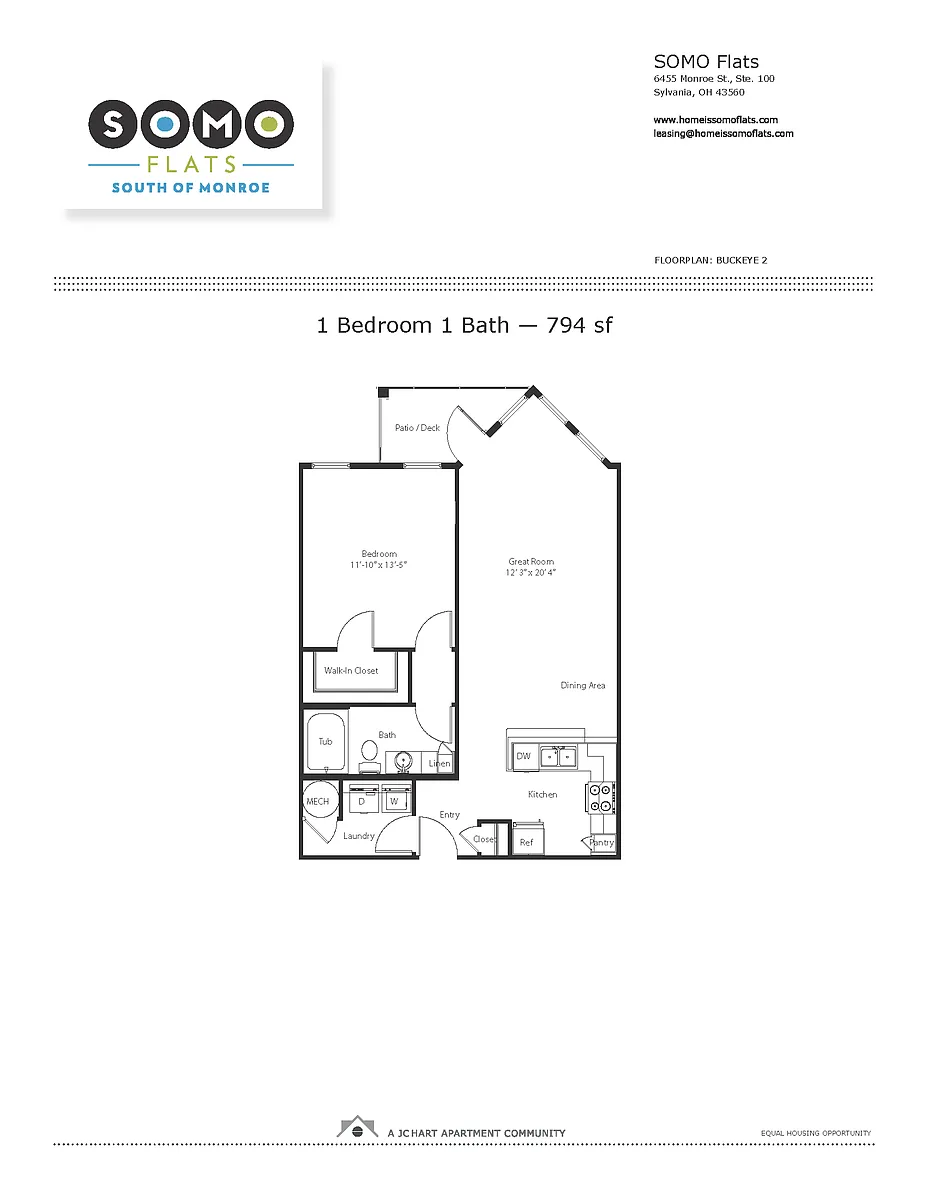 Floor plan Buckeye 2 1.1 (U3A)