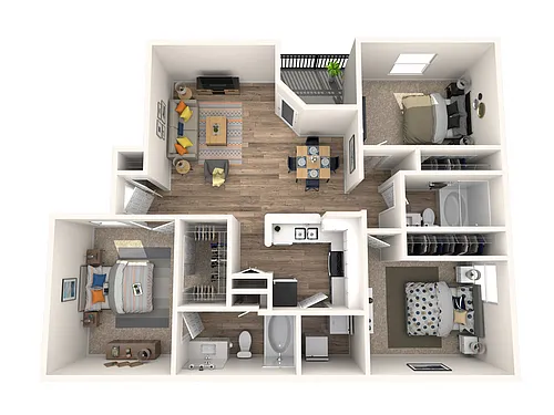 Floor plan 3x2 Gold