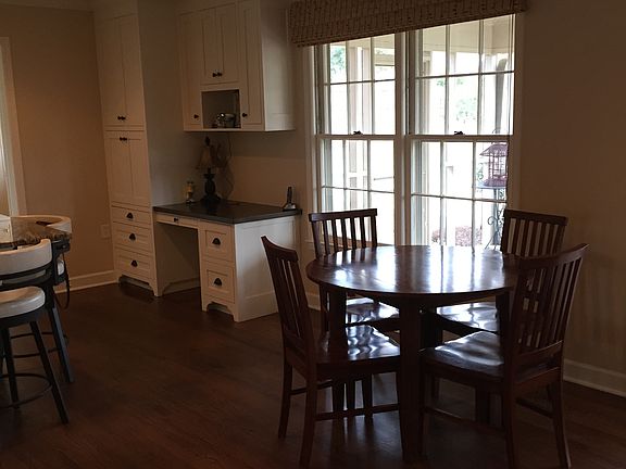 Desk area in kitchen