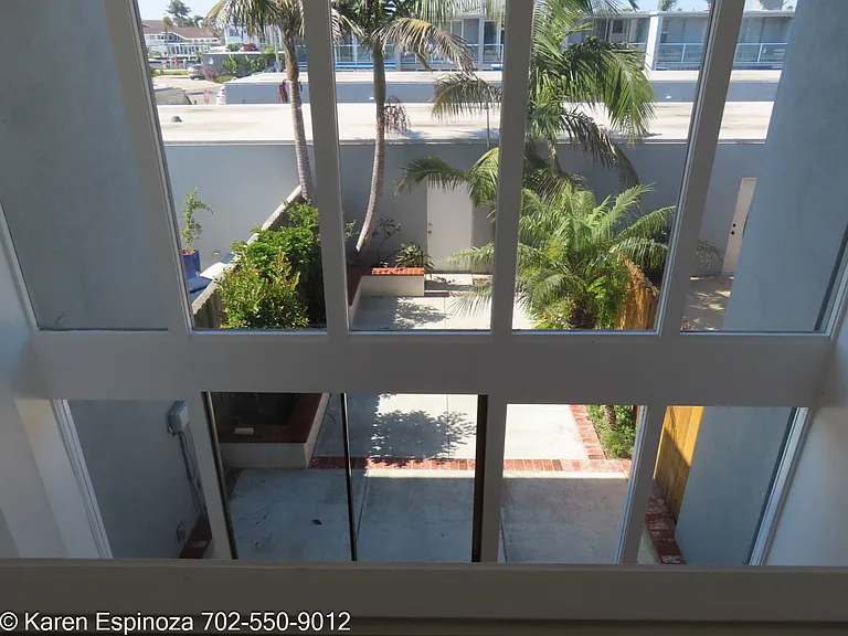 Looking down from bedroom